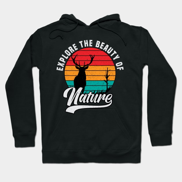 explore the beauty of nature vintage Hoodie by Mako Design 